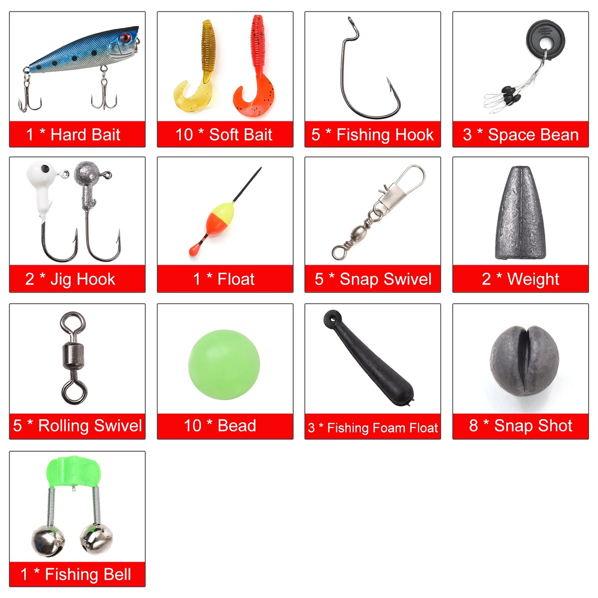 Children's Telescopic Casting Fishing Rod and Reel Kit with Carry Bag M14893