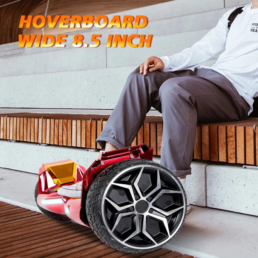 8.5" Bluetooth Hoverboard with Metal Wheels and LED Lights Q540018