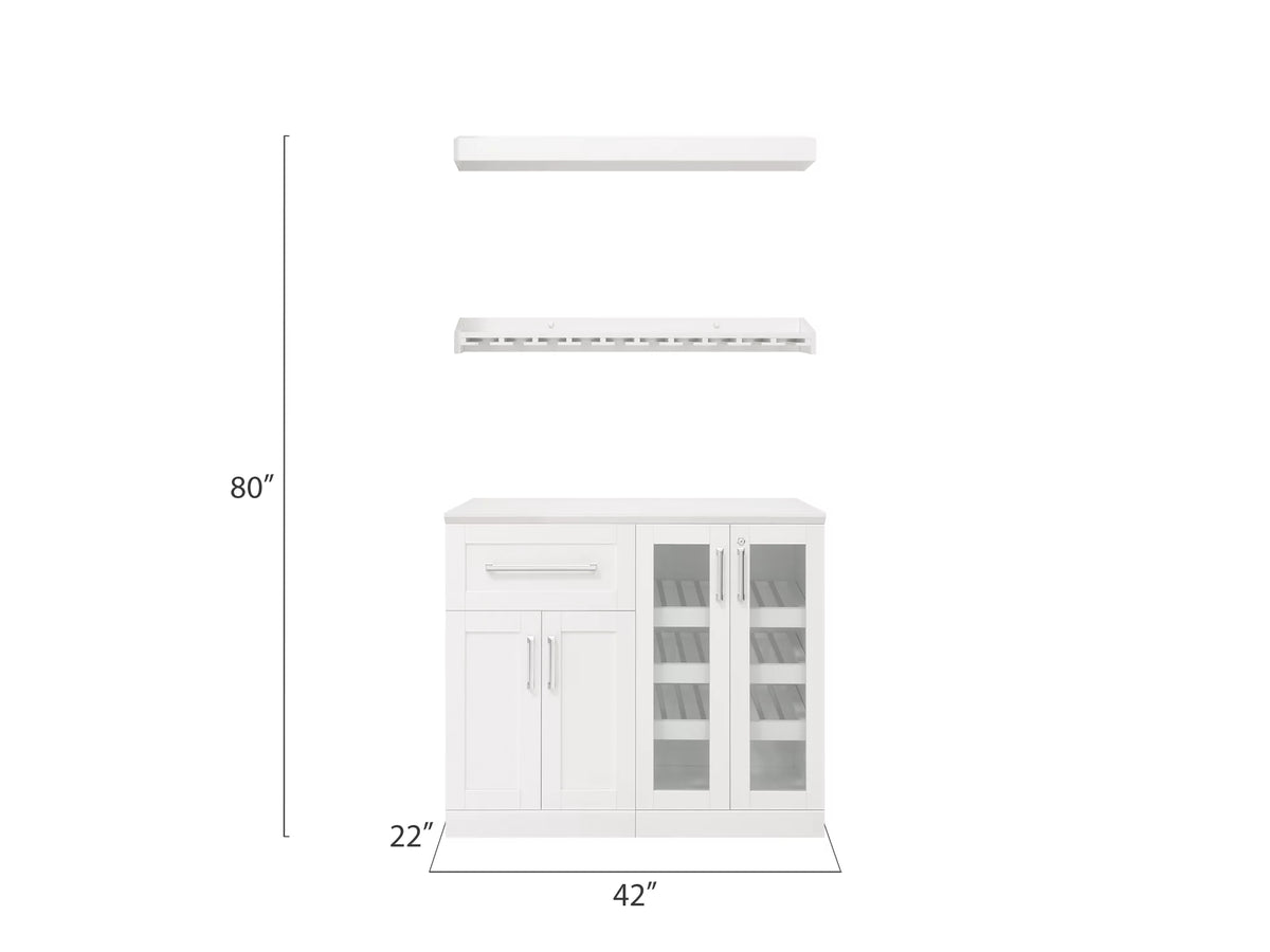 5 Piece Wine and Bar Cabinet Set O9878