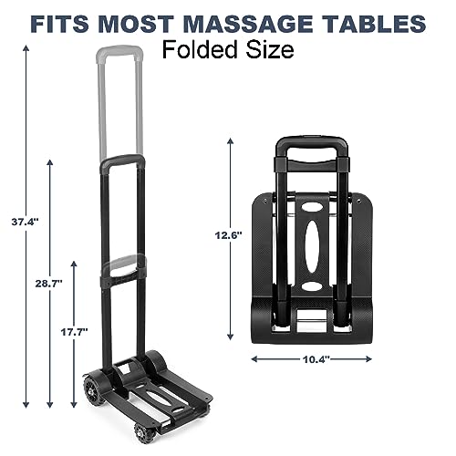 Portable Massage Table Cart with Wheels Foldable Y750