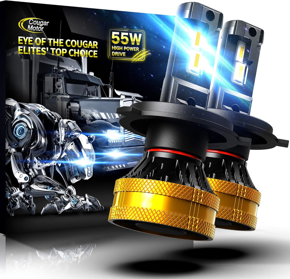 H4 LED Bulb 6500K Cool White Conversion Kit Y801