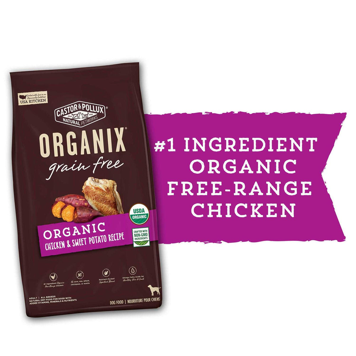 Organic Chicken Recipe Dry Dog Food G4584