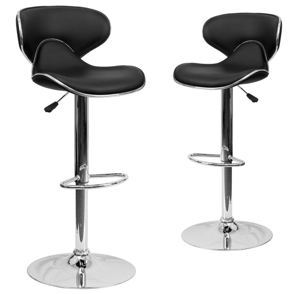 Black Barstool Set of 2 X822083