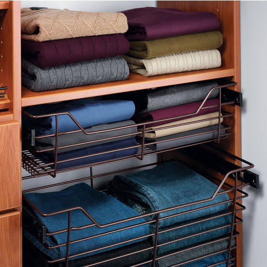 Dark Oil-Rubbed Bronze Powder-Coated Wire Basket H382