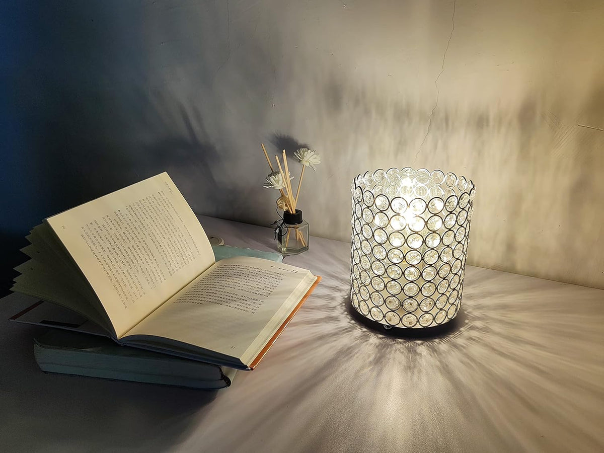 Silver K9 Crystal Table Lamp S4806