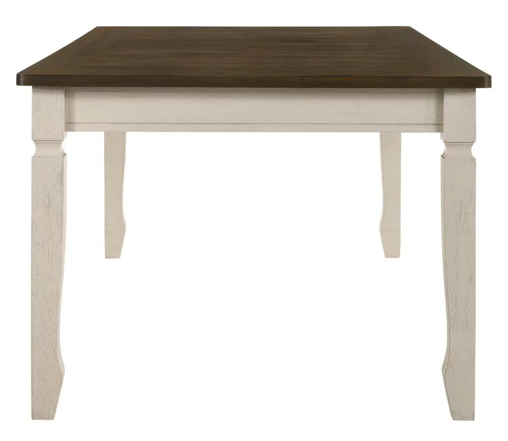 Weathered Oak & Cream Dining Room Set A7372