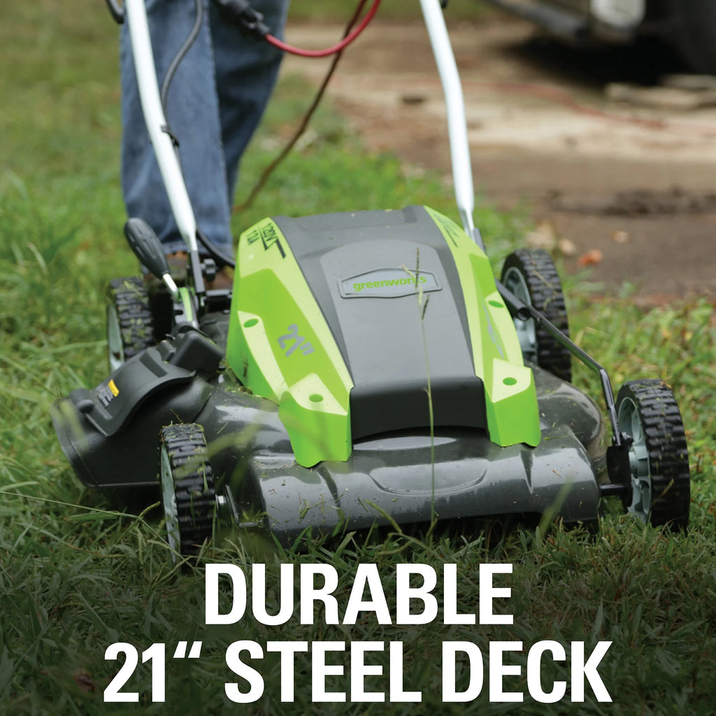 21 Amp Corded Electric Walk-Behind Push Lawn Mower O5546
