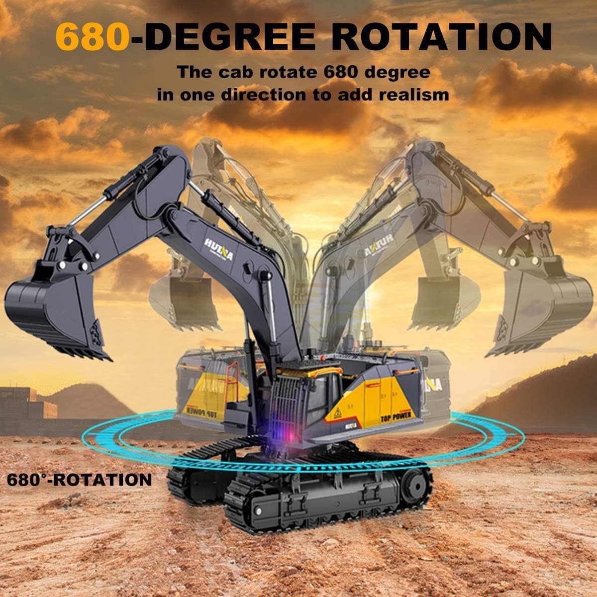 1/14 Scale RC Excavator with Metal Shovel S593916