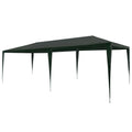 Party Tent Outdoor Gazebo Canopy PE Roof Sunshade Shelter Green 9.8ft x 19.6ft x 8.3ft T857