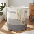 Gradient Yellow 80L Woven Laundry Basket with Handles C72236