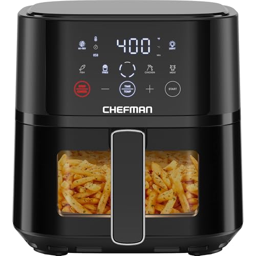 Black 4 QT Compact Air Fryer with Nonstick Dishwasher Safe Basket U69761