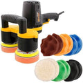 4 inch Dual Head Variable Speed Random Orbit Polisher with 12 Pad H641938