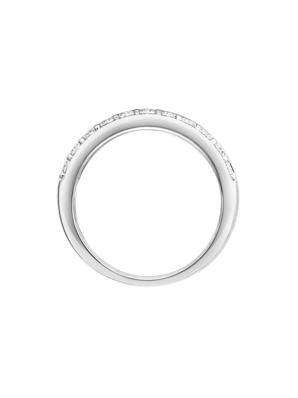 1 Carat Moissanite Sterling Silver Multi-Row Band H482701