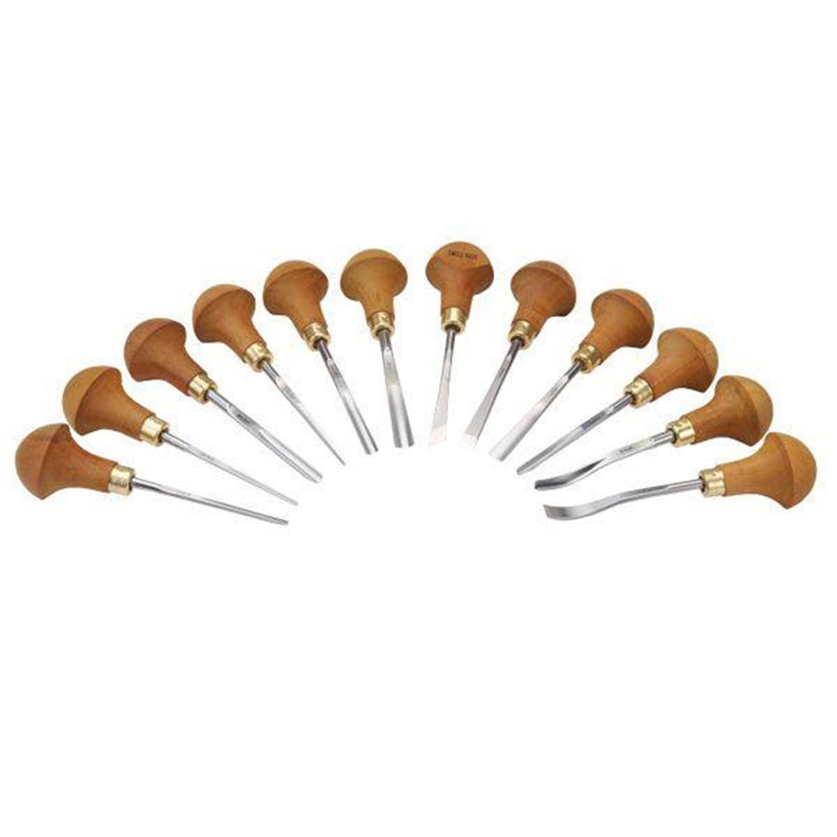 12 Piece Palm Handled Carving Tool Set K558558