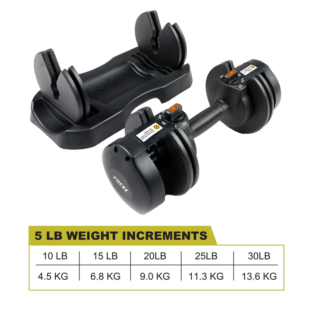 Adjustable Dumbbell Pair with Stand A6674