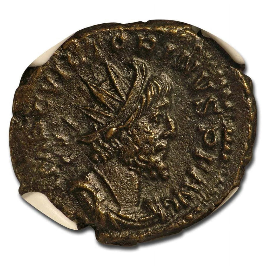 Roman BI Dbl Denarius Victorinus AU NGC F97076