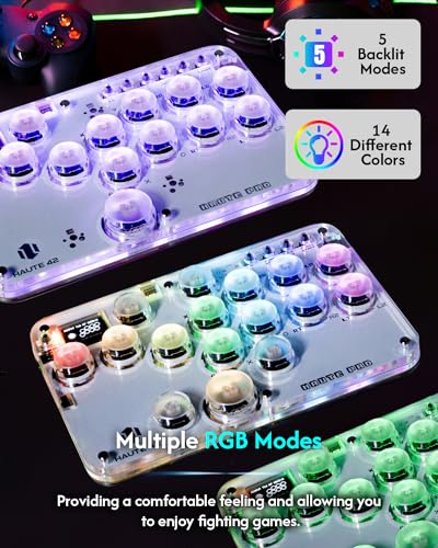 Arcade Stick 16Keys All-Button with Custom RGB & Turbo Functions Q973675