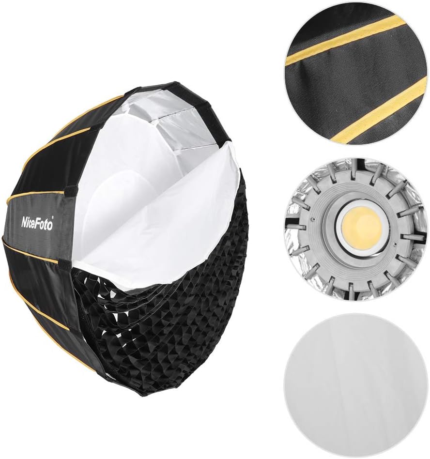 90cm Umbrella Softbox with Grid Carry Bag for Bowens Mount T5982