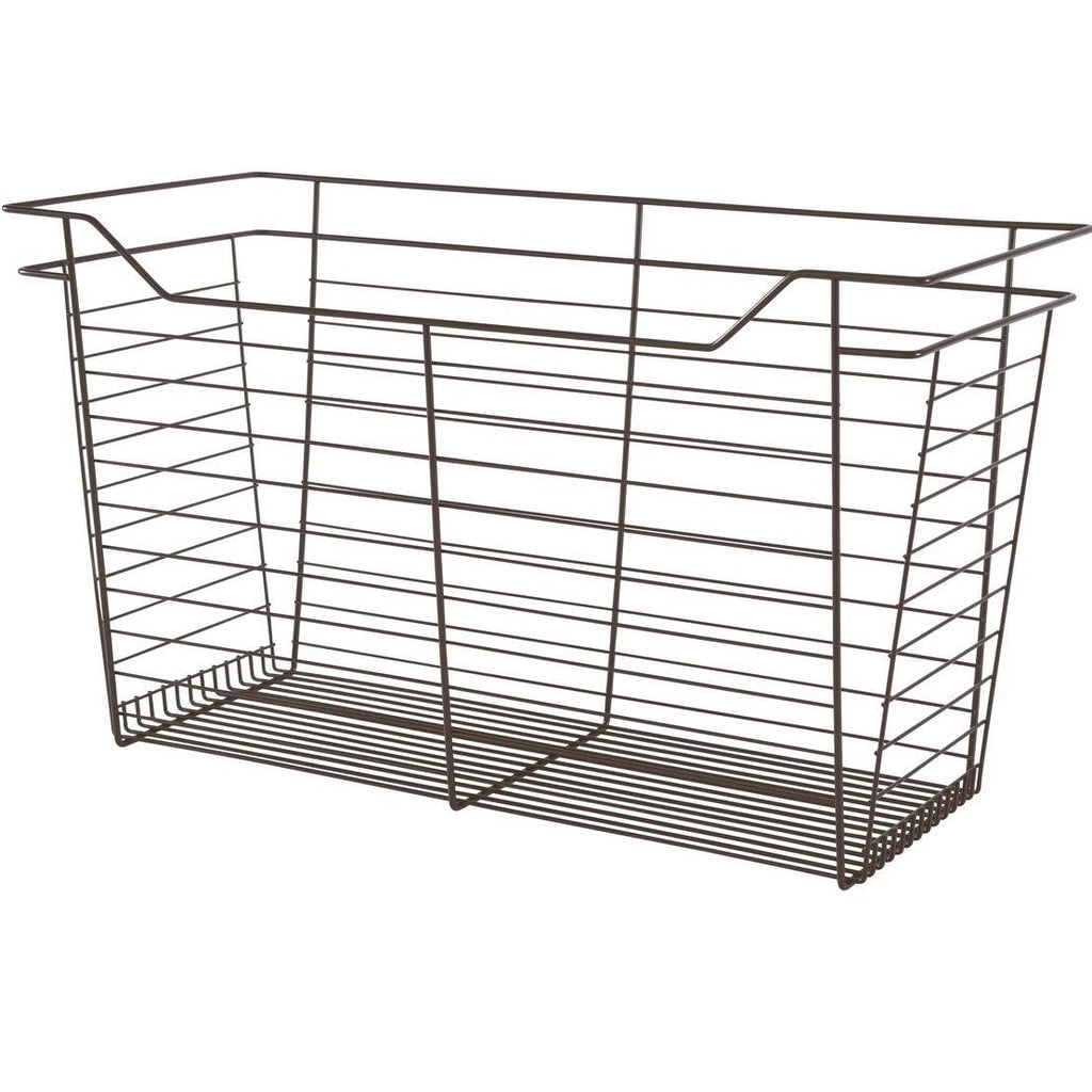 Dark Oil-Rubbed Bronze Powder-Coated Wire Basket H382