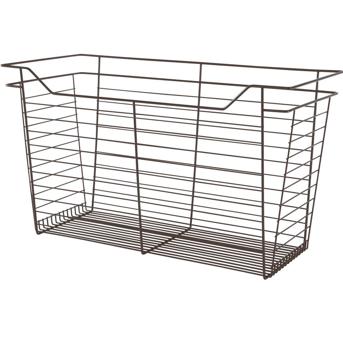 Dark Oil-Rubbed Bronze Powder-Coated Wire Basket H382