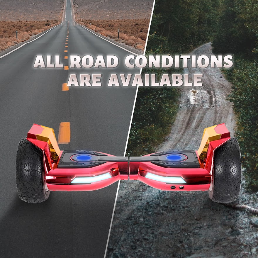 8.5" Bluetooth Hoverboard with Metal Wheels and LED Lights Q540018