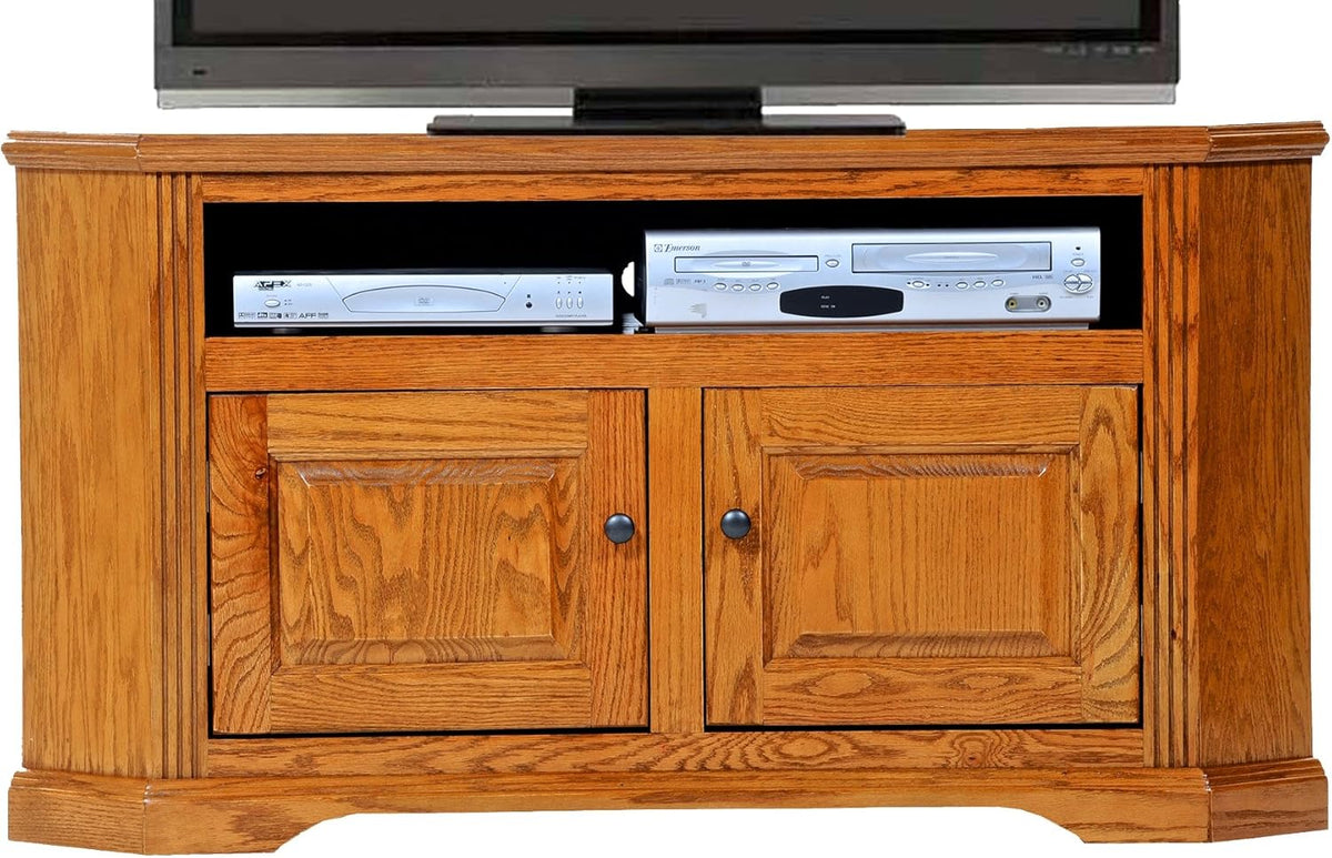 Oak Corner TV Cart W5606