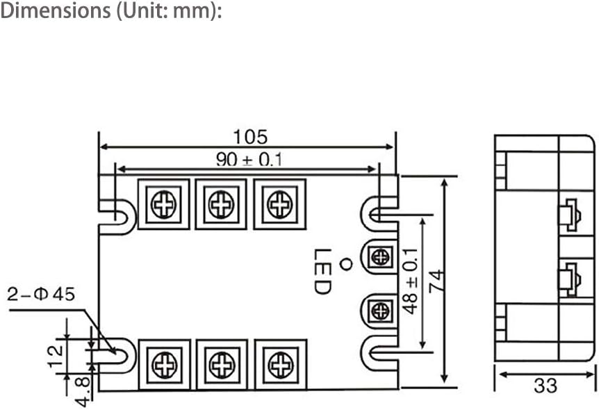 Solid State Relay 3 Phase 80A M6613