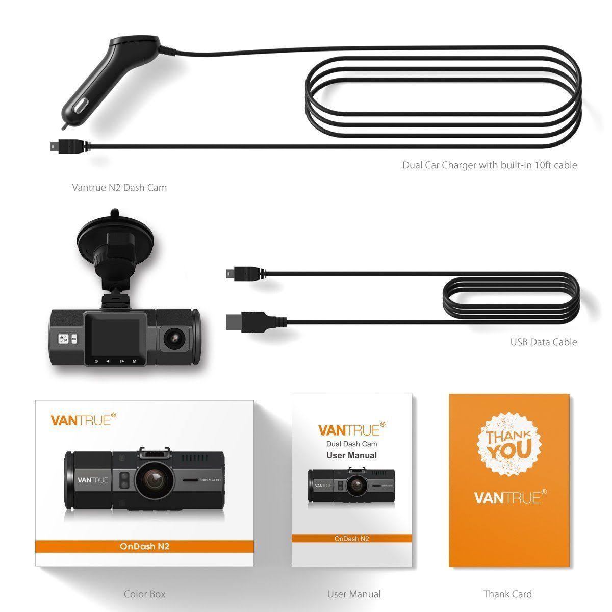 1080P FHD HDR Dual Lens Dash Cam Z50816