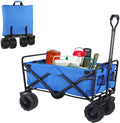 Folding Garden Cart Utility Wagon with Big Wheels H91913
