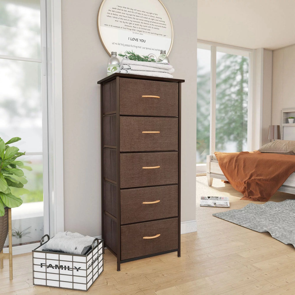 5 Drawers Fabric Dresser G288