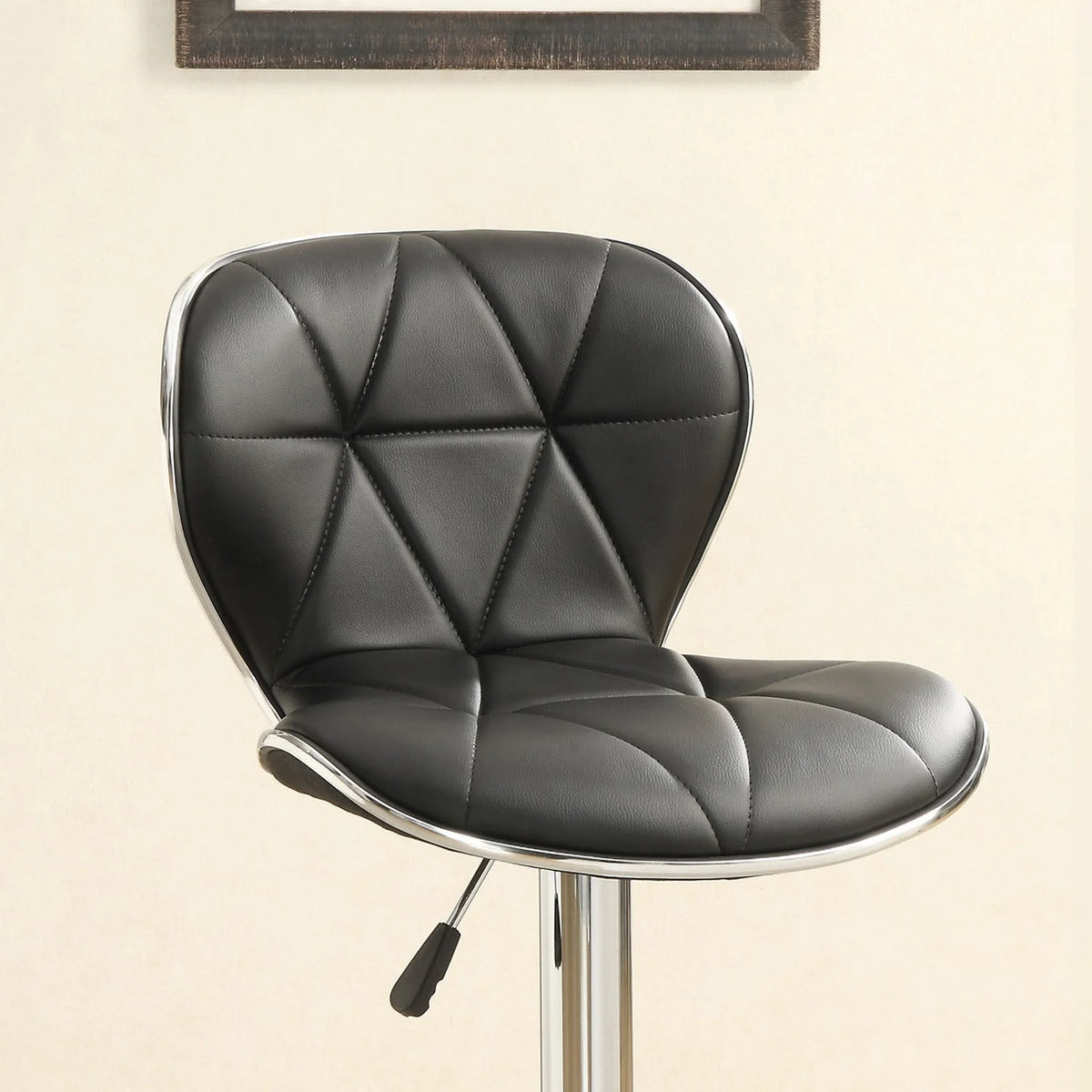 Adjustable Bar Stools Black Set of 2 O31455