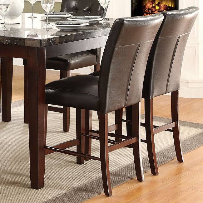 Espresso Counter Height Chair Set of 2 Z551966