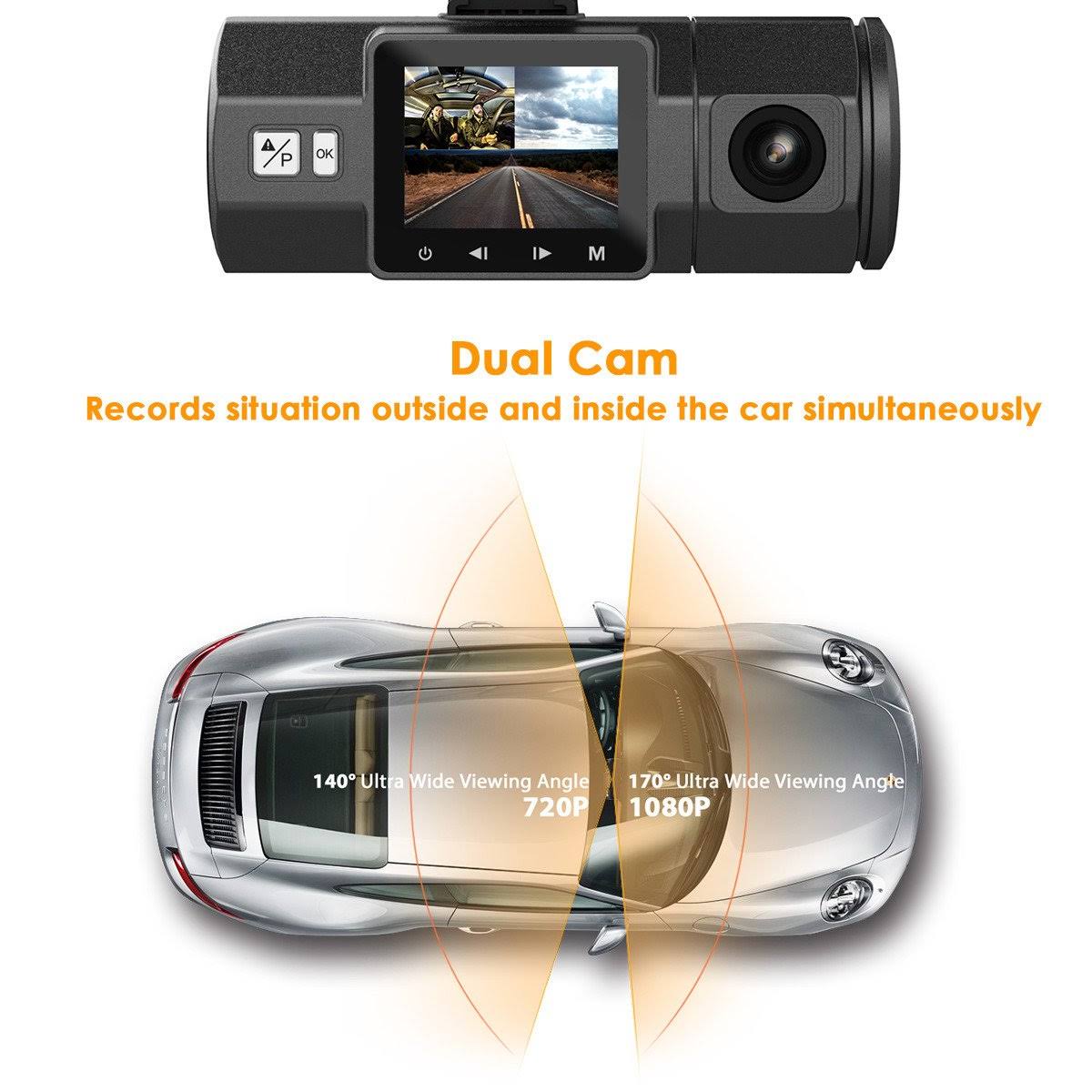 1080P FHD HDR Dual Lens Dash Cam Z50816