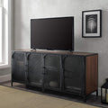 Grey Metal Mesh Double Door Rolling Bar Cabinet A19491