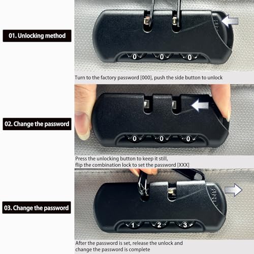 Black Fireproof Waterproof Document Bag with Lock U996