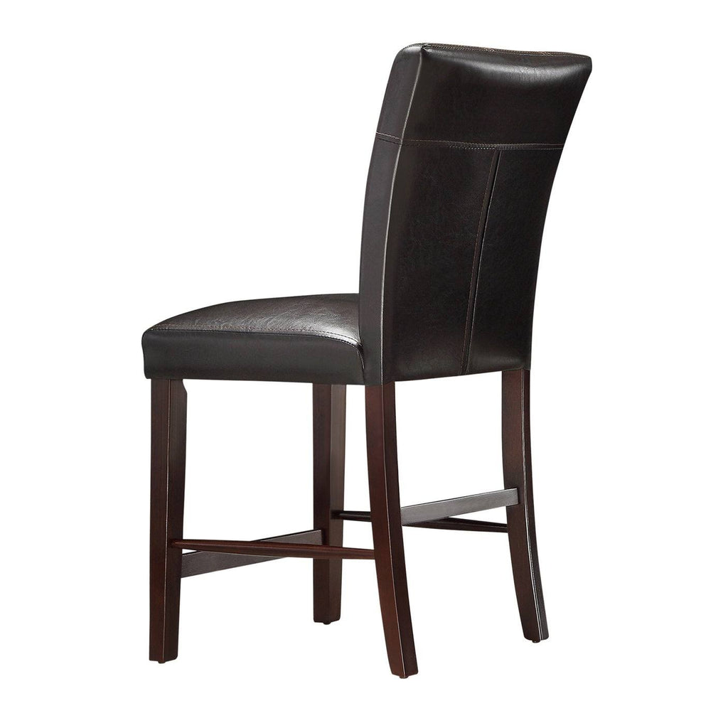 Espresso Counter Height Chair Set of 2 Z551966