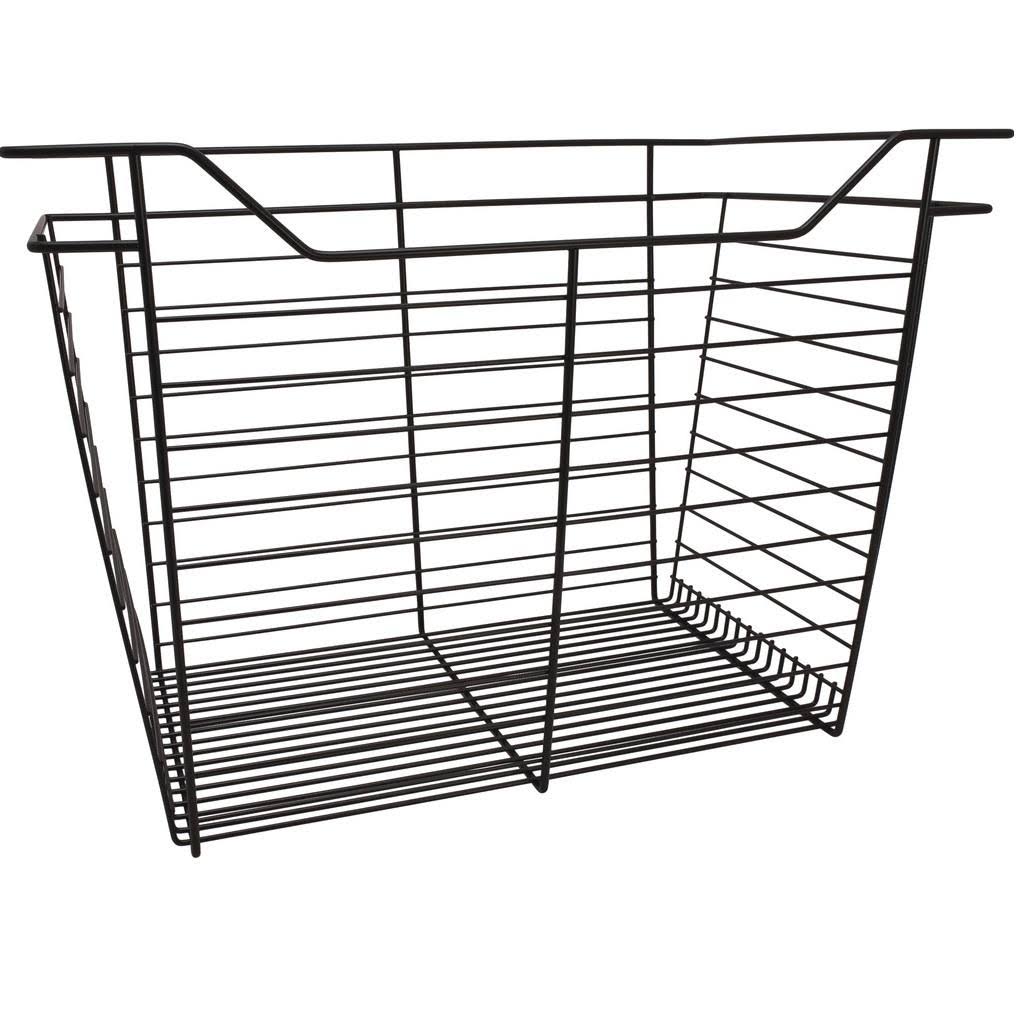 Dark Oil-Rubbed Bronze Powder-Coated Wire Basket H382