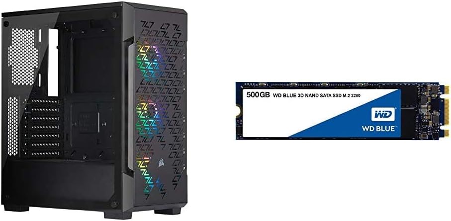 Black Mid-Tower Tempered Glass Smart Case O888