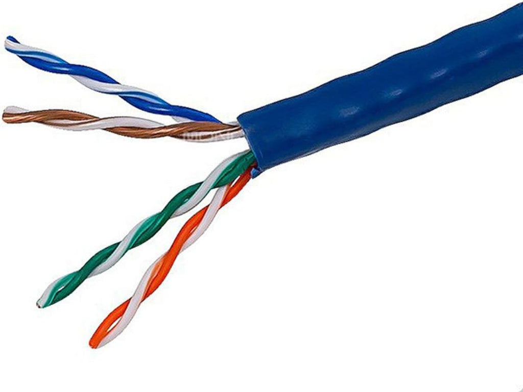 1000FT 24AWG Cat5e UTP Riser Rated Bare Copper Cable - Blue D8057