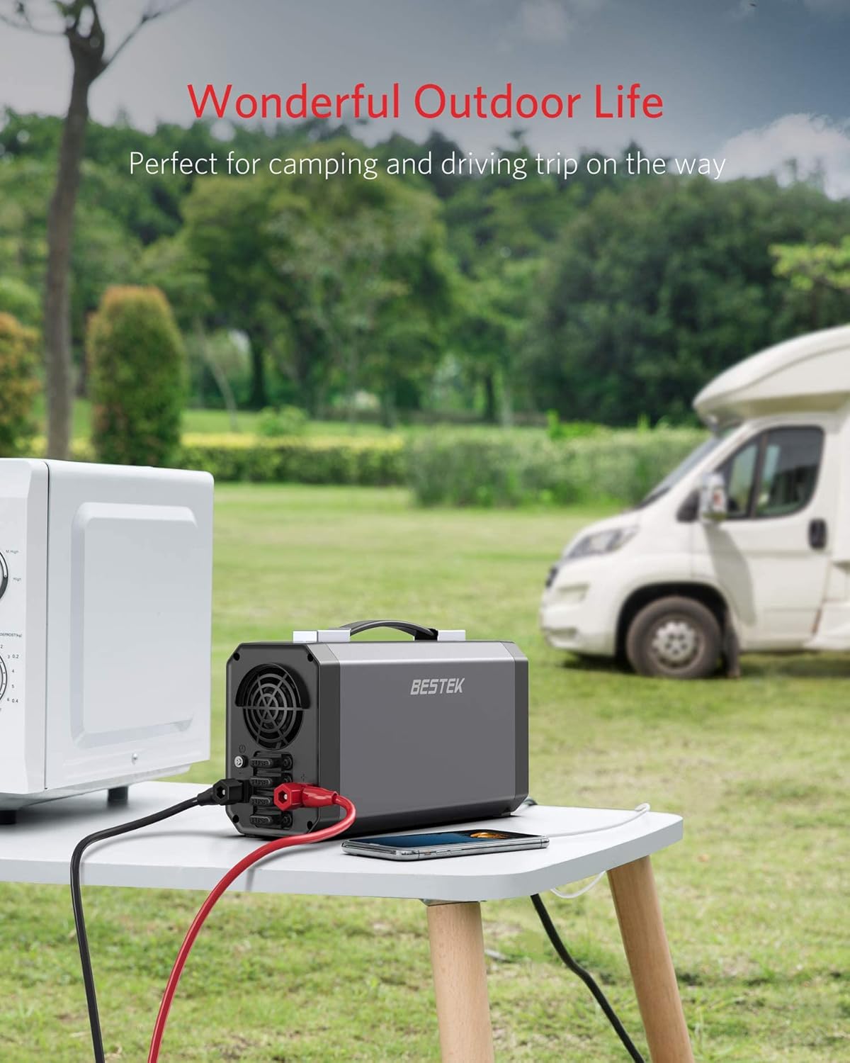1200W Car Power Inverter with LCD Display Dual USB L325