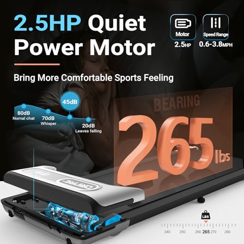 2.5 HP Portable Treadmill with Remote Control O40483