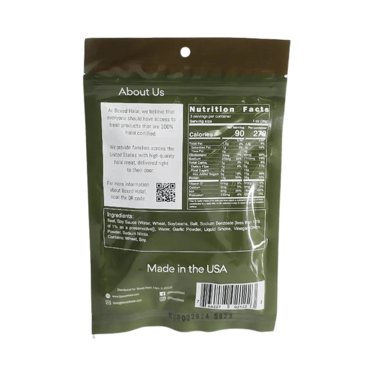 3 Pack 3 Oz. Grass-Fed Beef Jerky Strips R6050