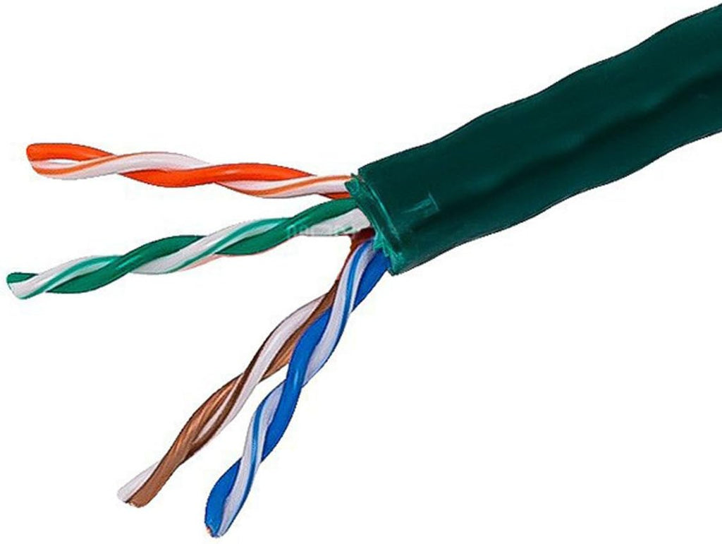 1000FT 24AWG Cat5e UTP Riser Rated Bare Copper Cable - Blue D8057