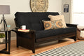 Full Suede Black Futon D251981