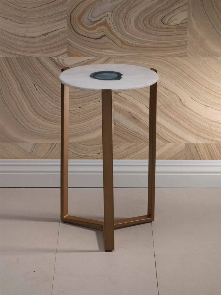 Agate and Marble Inlay Table B7984