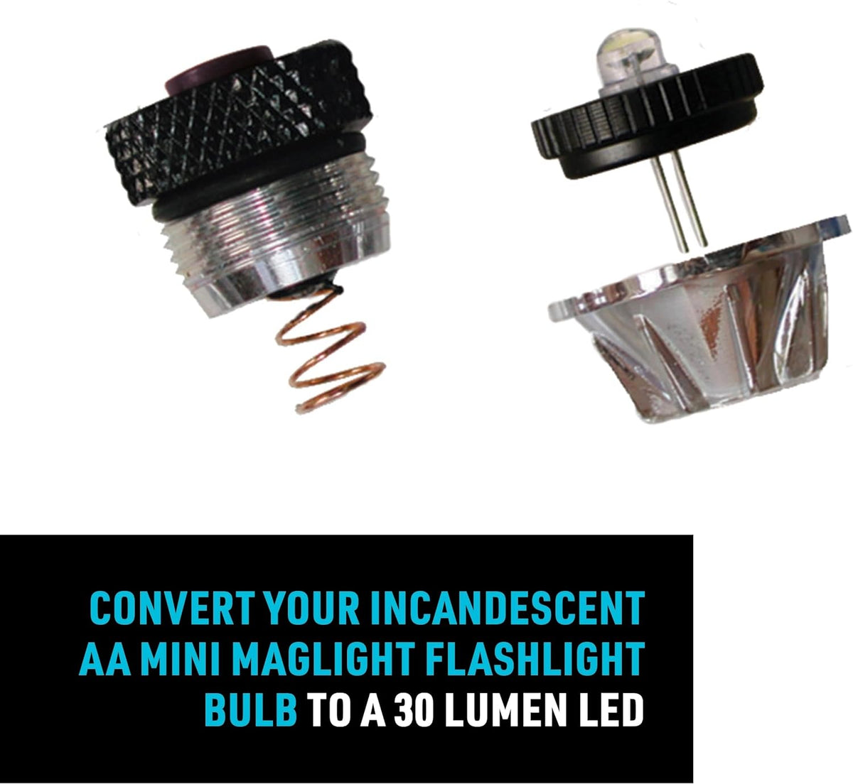 LED Upgrade Combo II Compatible with AA Mini Maglite - 2 Count N9875