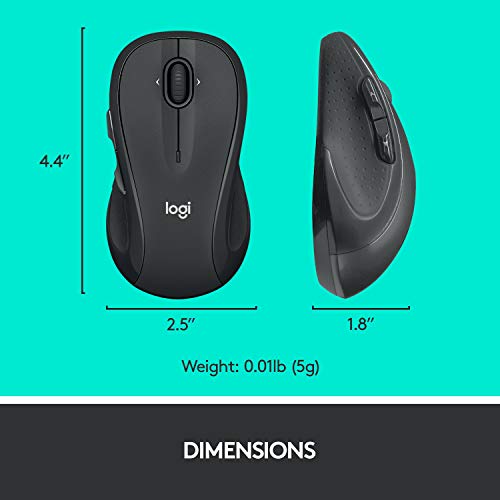 Wireless Mouse with Programmable Buttons - Graphite I4422