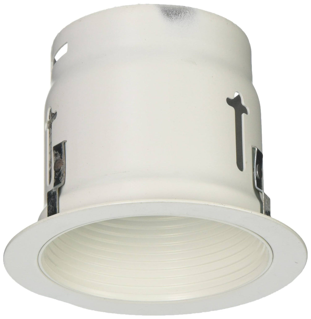 3-3/4 inch Round Matte White Down Light Step Reflector Baffle Trim Z71740