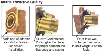 No Lead Brass 1-1/4 Pitless Adapter F965