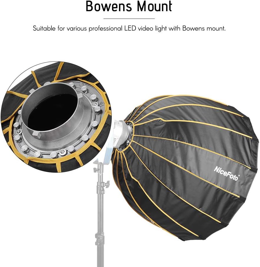 90cm Umbrella Softbox with Grid Carry Bag for Bowens Mount T5982